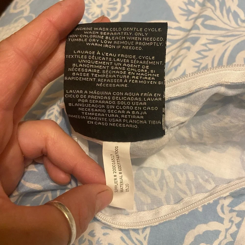 Ralph Lauren Home king Duvet Cover Set Joanna Floral 3 Piece Reversible Blue - Picture 8 of 15